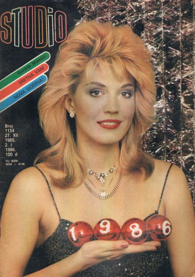 STUDIO (Yugo) magazine side cover Issue 1134 27 December 1985