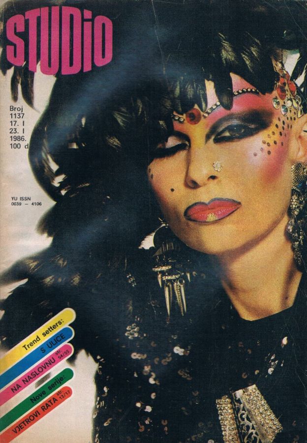 STUDIO (Yugo) magazine side cover Issue 1137 17 January 1986