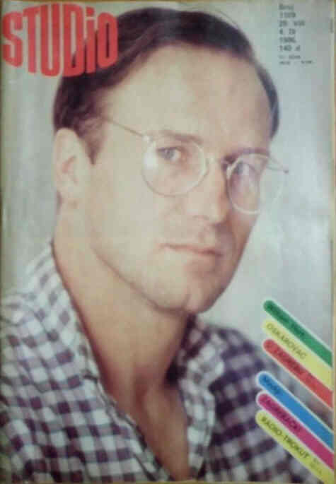 STUDIO (Yugo) magazine side cover Issue 1169 29 August 1986