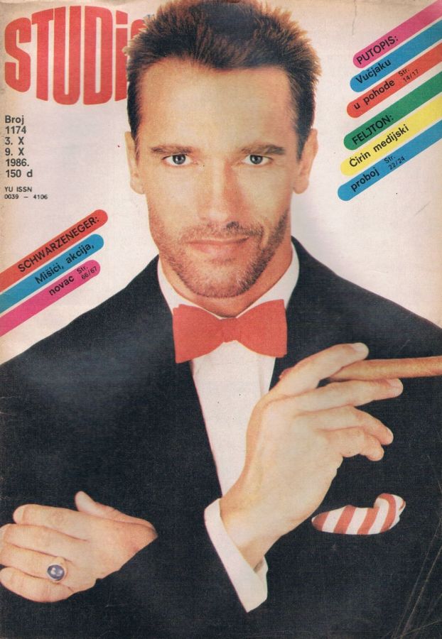 STUDIO (Yugo) magazine side cover Issue 1174 3 October 1986