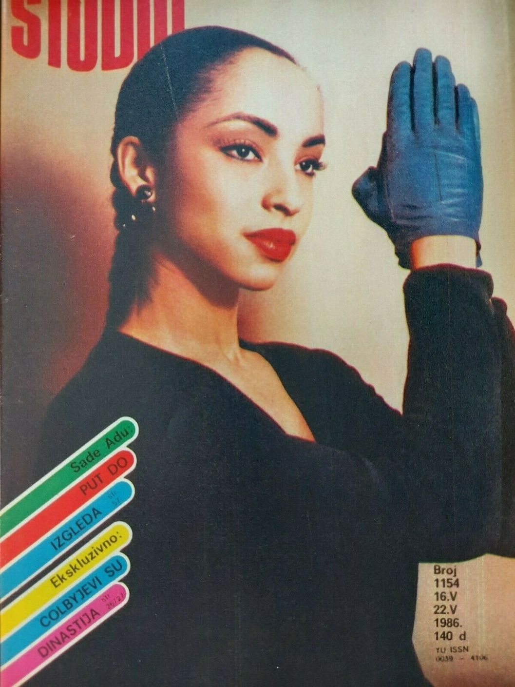 STUDIO (Yugo) magazine side cover Issue 1154   1986