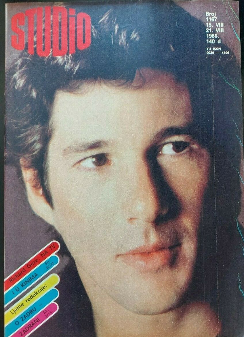 STUDIO (Yugo) magazine side cover Issue 1167   1986