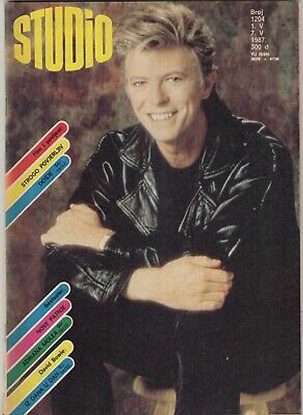STUDIO (Yugo) magazine side cover Issue 1204   1987