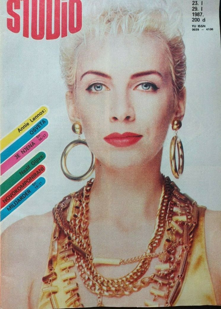 STUDIO (Yugo) magazine side cover 23 January 1987