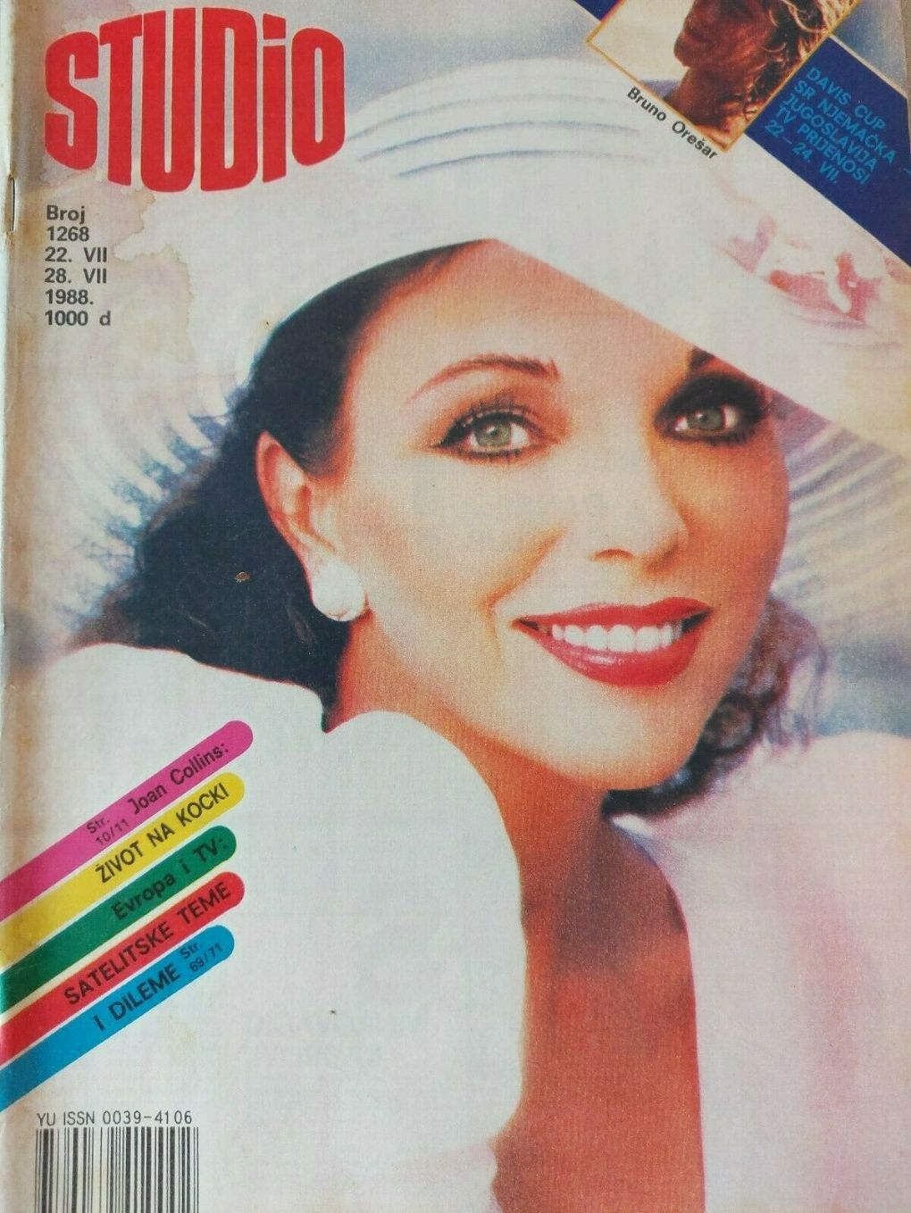 STUDIO (Yugo) magazine side cover Issue 1268 22 July 1988