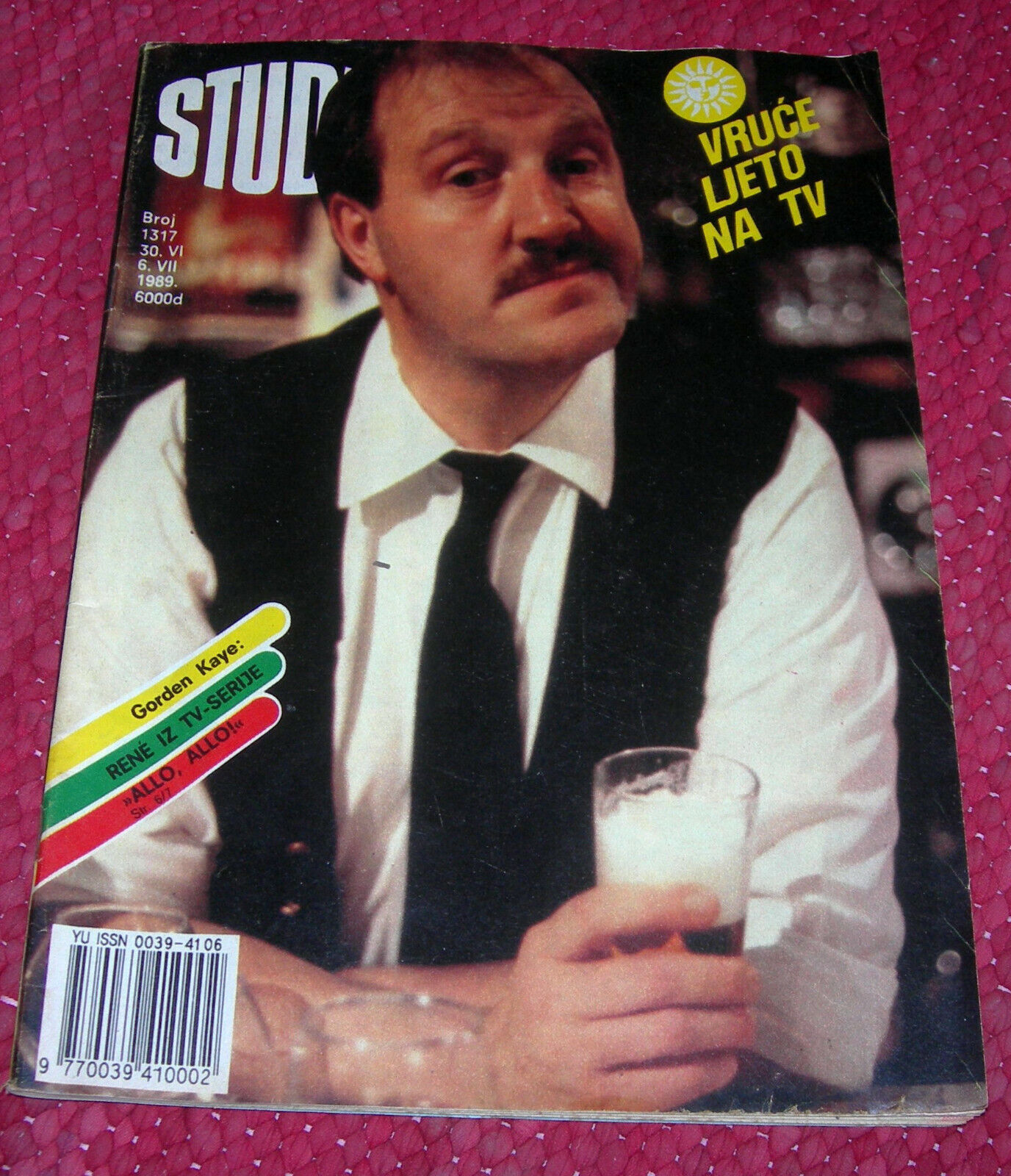 STUDIO (Yugo) magazine side cover Issue 1317 30 June 1989