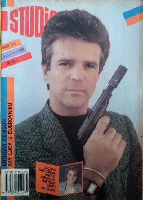 STUDIO (Yugo) magazine side cover Issue 1333 20 October 1989