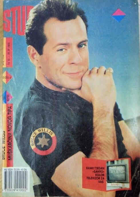 STUDIO (Yugo) magazine side cover Issue 1338 24 November 1989