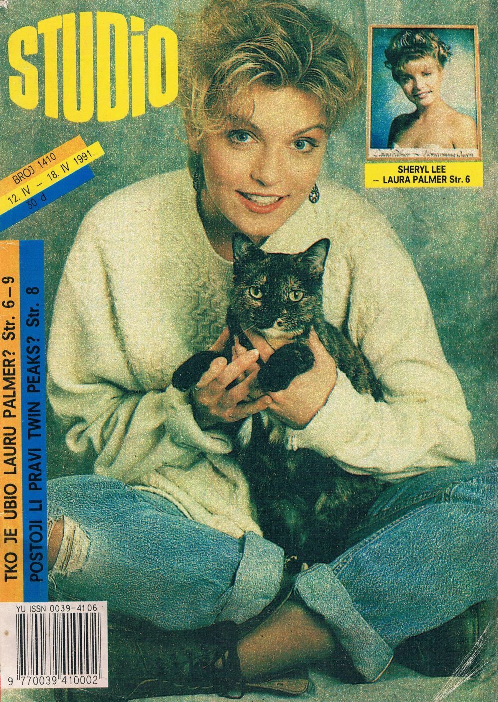 STUDIO (Yugo) magazine side cover Issue 1410 12 April 1991