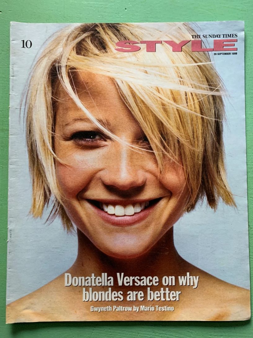 STYLE magazine side cover 26 September 1999