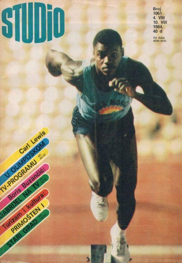 STUDIO (Yugo) magazine side cover Issue 1061 4 August 1984