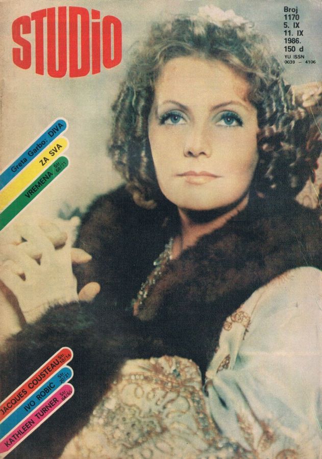 STUDIO (Yugo) magazine side cover Issue 1170 5 September 1986
