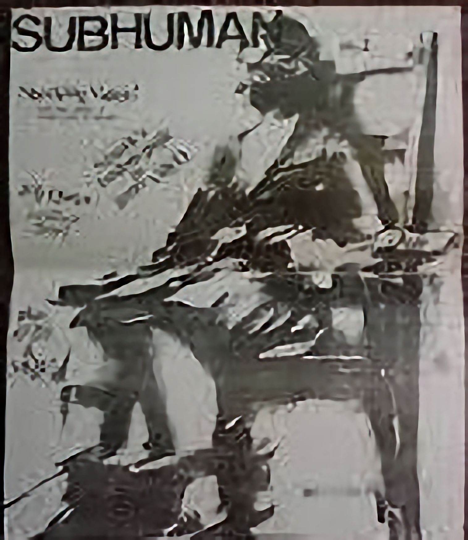 SUBHUMAN magazine side cover Issue 2  1986