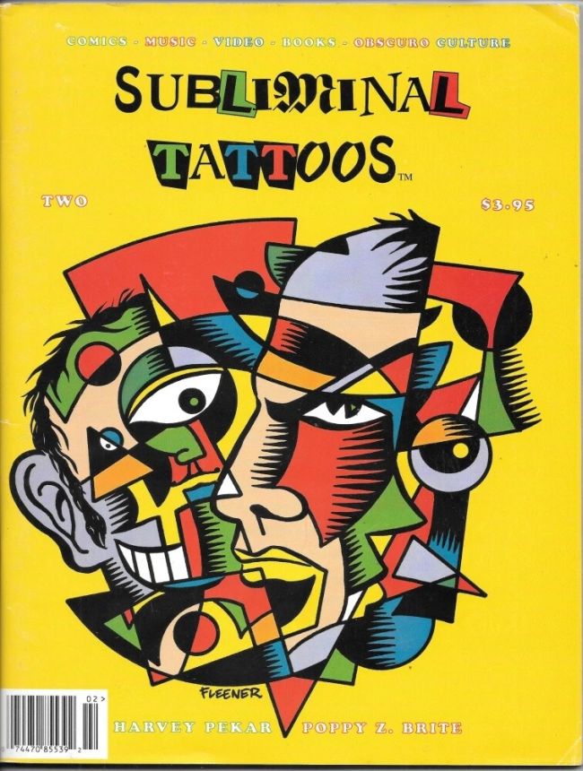 SUBLIMINAL TATTOOS magazine side cover Issue 2   1994