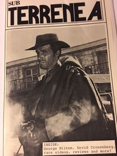 SUBTERRENEA magazine side cover Issue 8  1992
