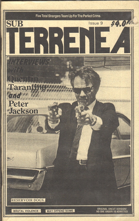 SUBTERRENEA magazine side cover Issue 9  1993