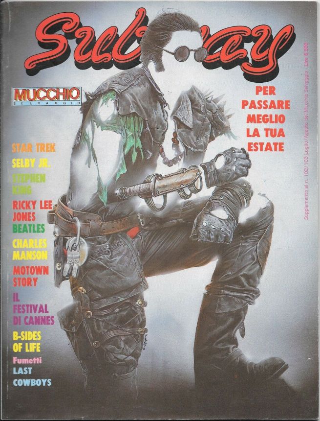 SUBWAY magazine side cover Issue 102  July-August 1986