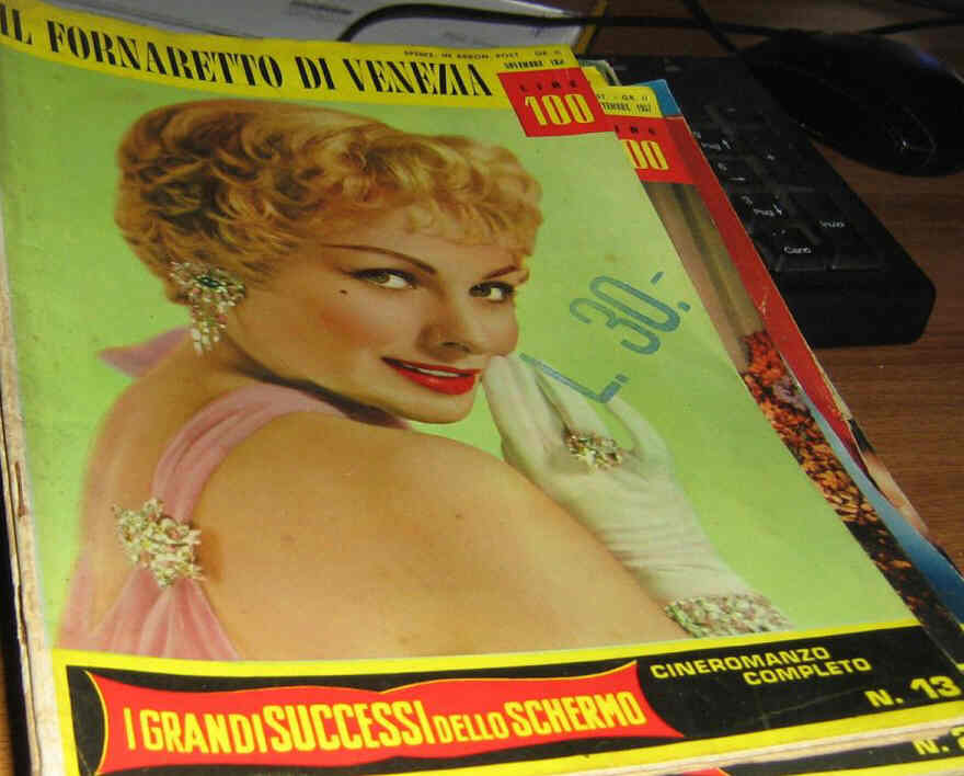 GRANDI SUCCESSI DELLO SCHERMO magazine side cover Issue 13  September 1956