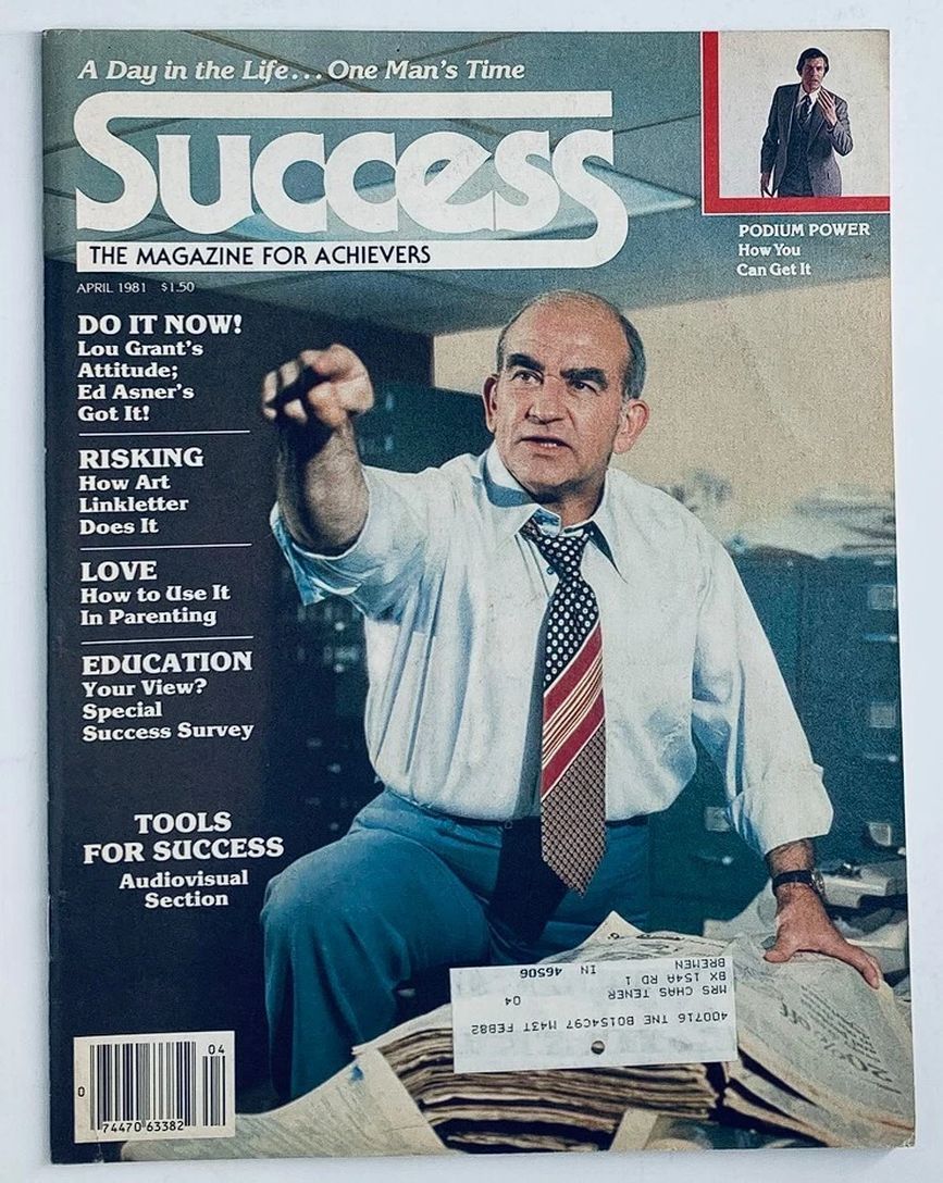 SUCCESS USA magazine side cover  April 1981
