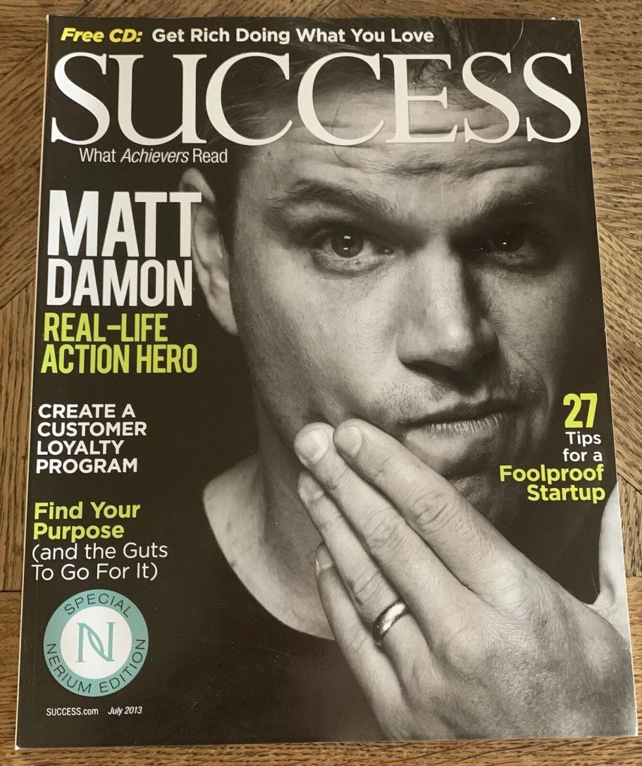 SUCCESS USA magazine side cover  July 2013