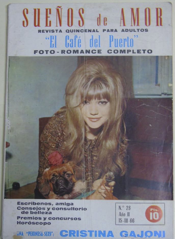 SUENOS DE AMOR magazine side cover Issue 28  March 1966
