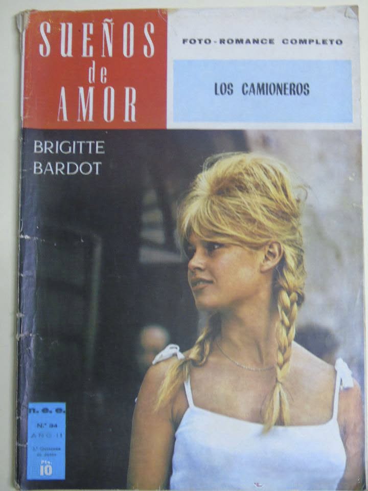 SUENOS DE AMOR magazine side cover Issue 34  July 1966