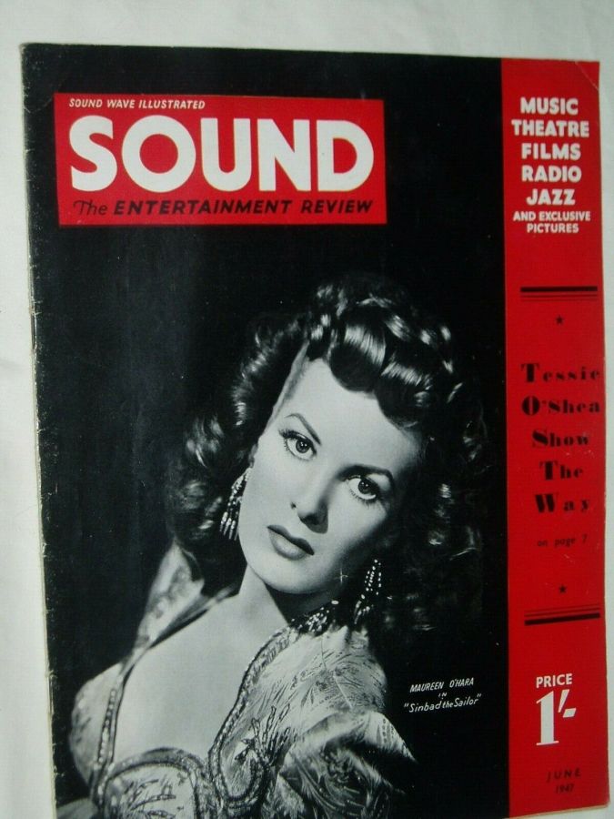 SOUND (UK) magazine side cover  June 1947