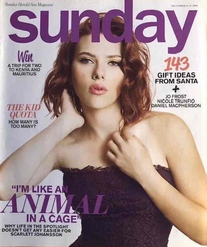 SUNDAY HERALD MAGAZINE magazine side cover 27 December 2014