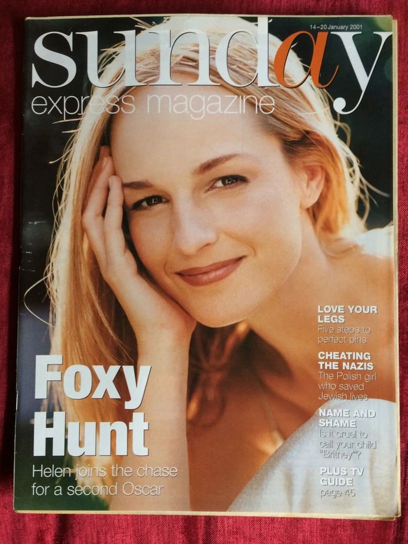 SUNDAY EXPRESS S MAGAZINE magazine side cover 14 January 2001