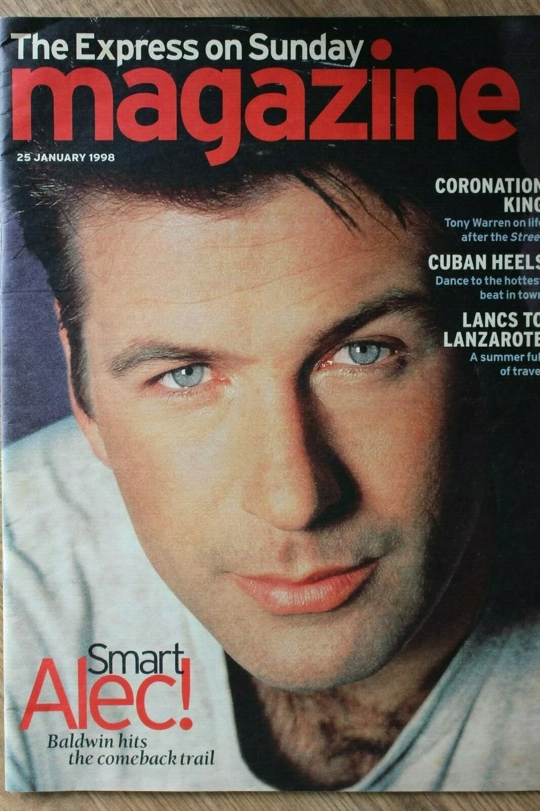 SUNDAY EXPRESS S MAGAZINE magazine side cover 25 January 1998