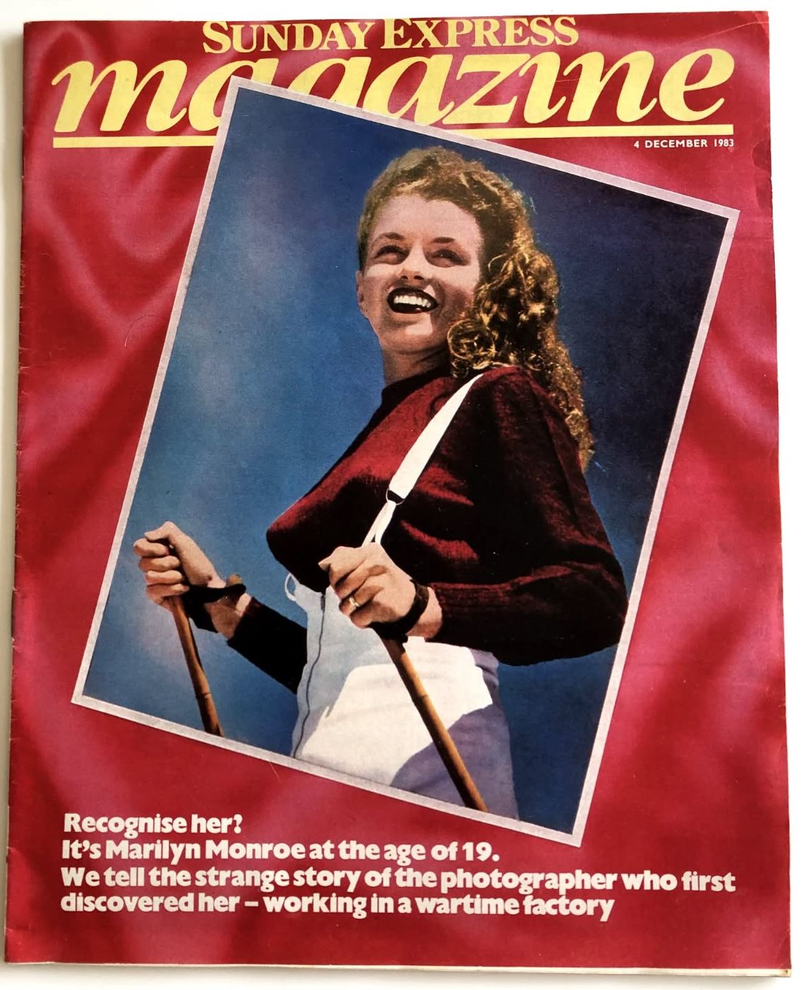 SUNDAY EXPRESS S MAGAZINE magazine side cover 4 December 1983