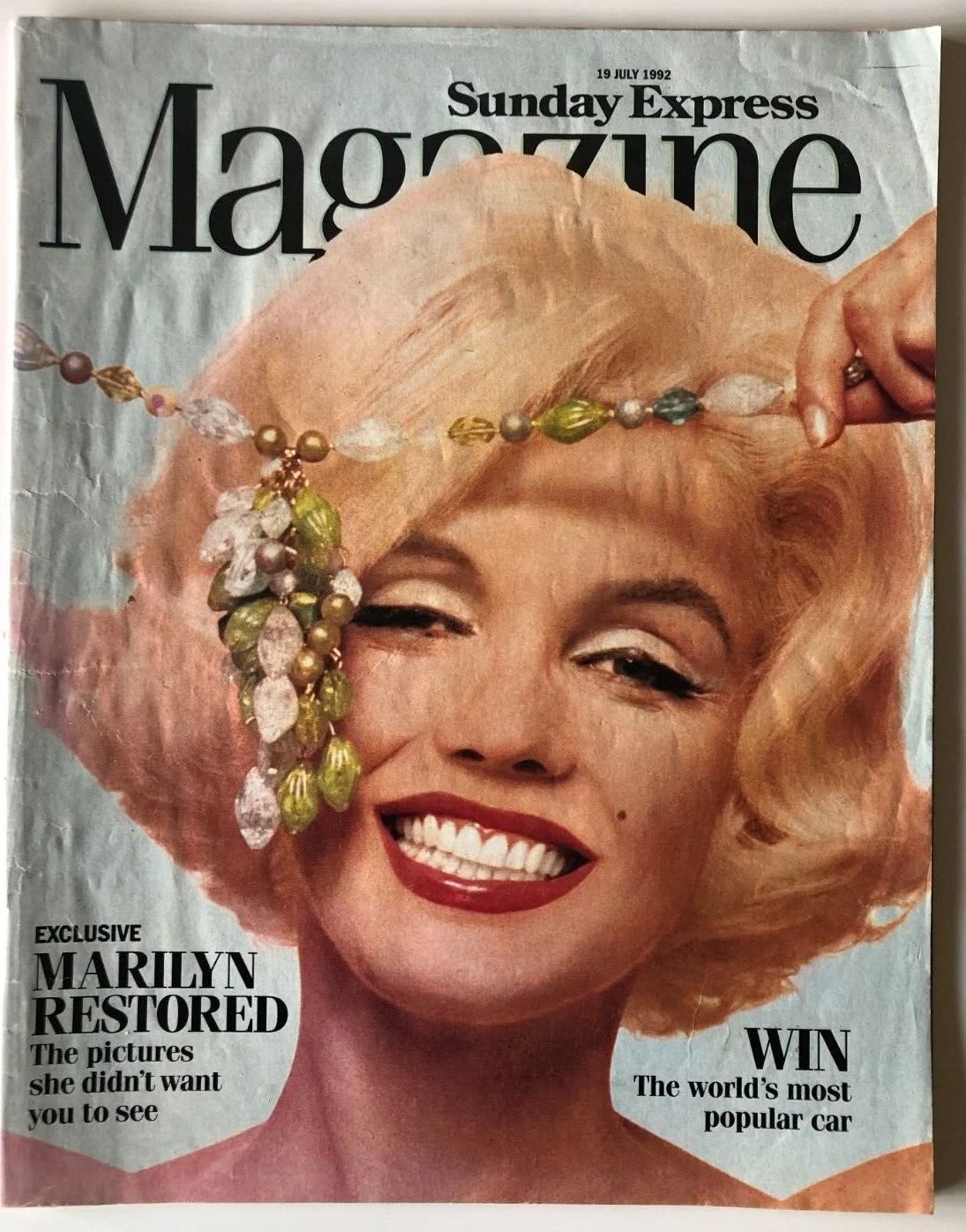 SUNDAY EXPRESS S MAGAZINE magazine side cover 19 July 1992