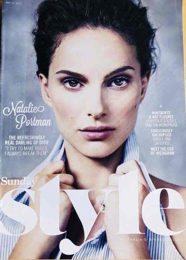 SUNDAY STYLE magazine side cover 4 May 2015