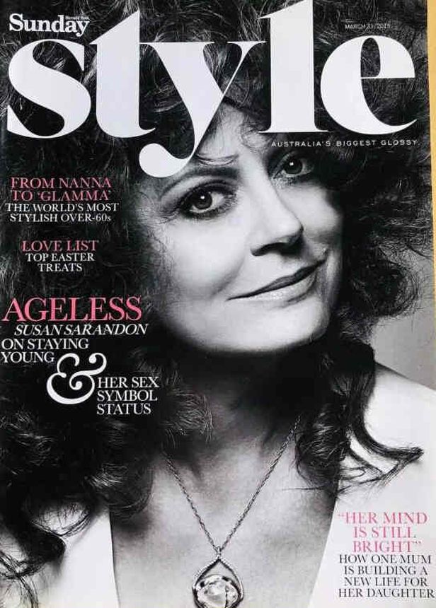 SUNDAY STYLE magazine side cover 31 March 2019