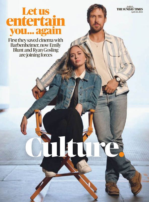 SUNDAY TIMES CULTURE magazine side cover 28 April 2024