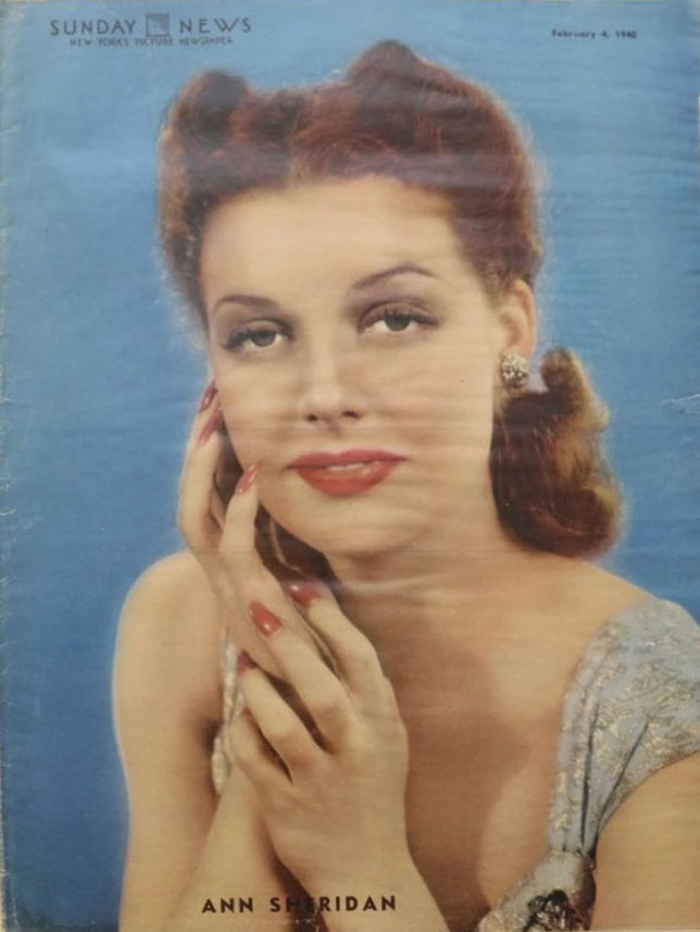 SUNDAY NEWS magazine side cover 4 February 1940