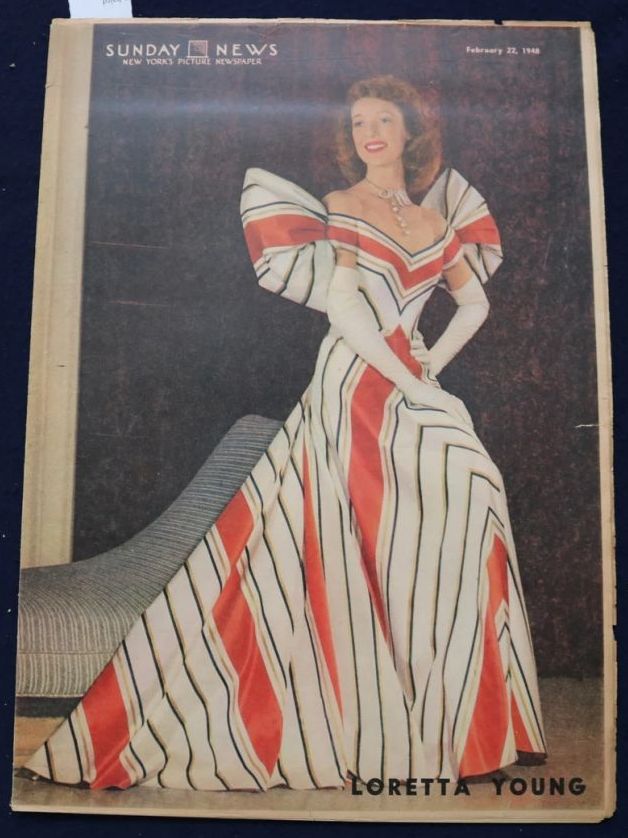 SUNDAY NEWS magazine side cover 22 February 1948