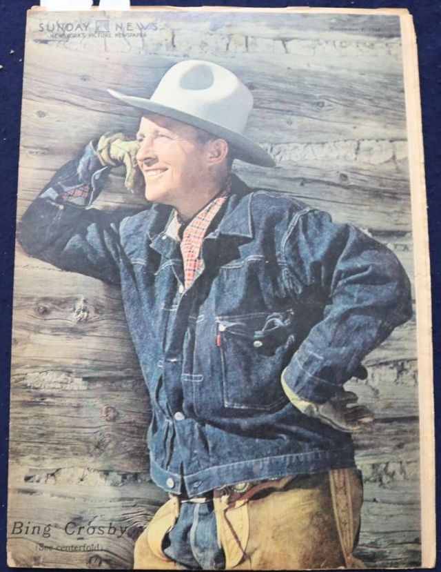 SUNDAY NEWS magazine side cover 7 November 1948