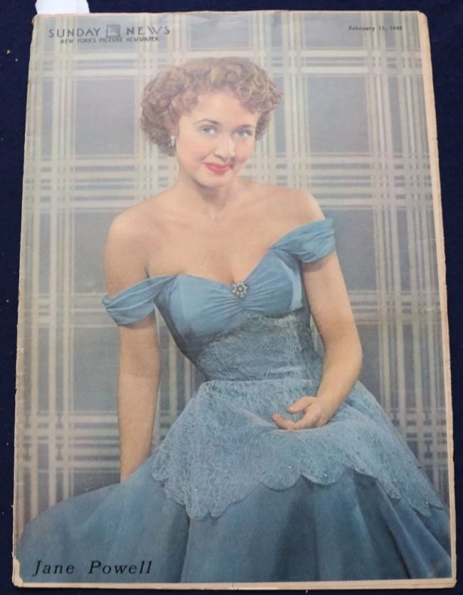 SUNDAY NEWS magazine side cover 13 February 1949