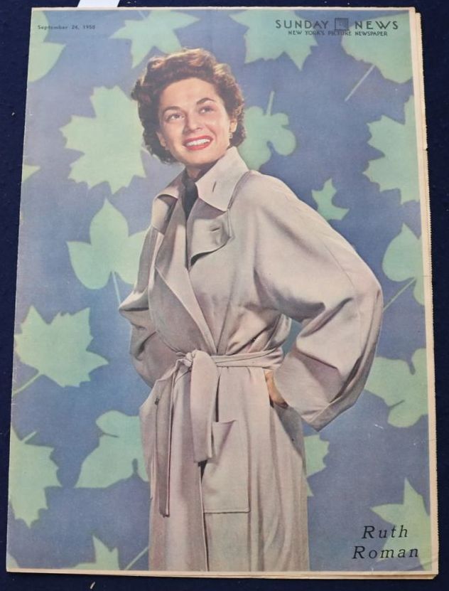 SUNDAY NEWS magazine side cover 24 September 1950