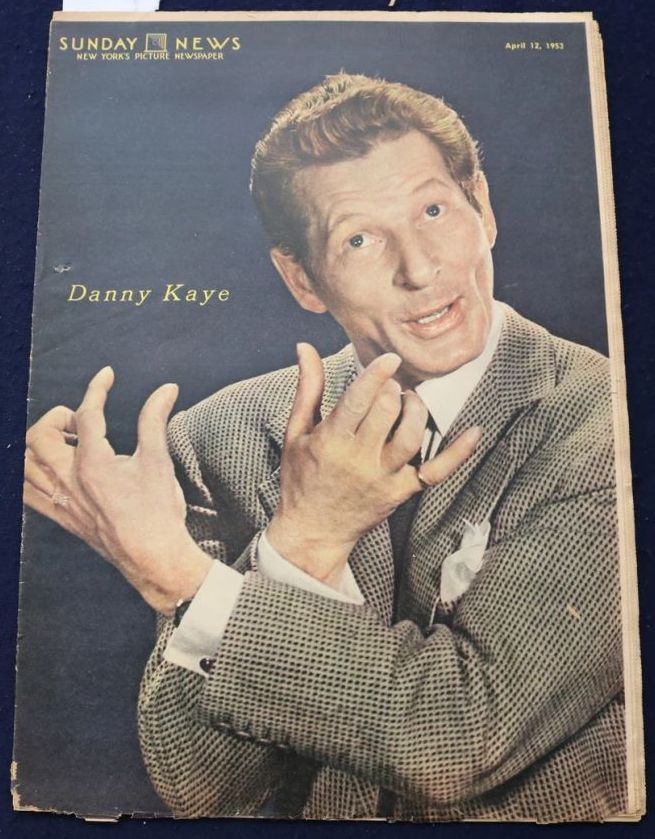SUNDAY NEWS magazine side cover 12 April 1953