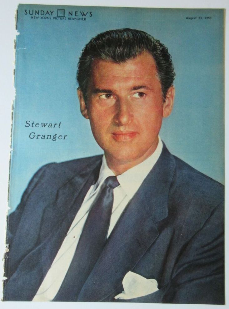 SUNDAY NEWS magazine side cover 23 August 1953