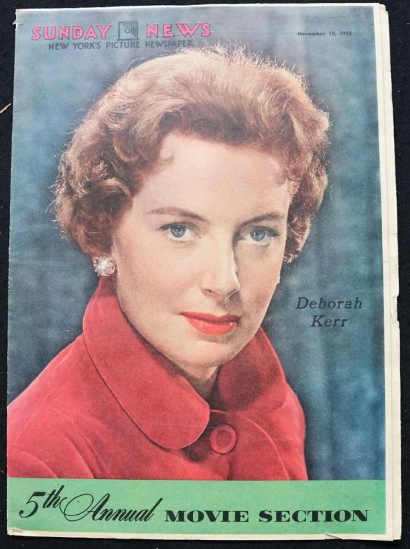 SUNDAY NEWS magazine side cover 15 November 1953