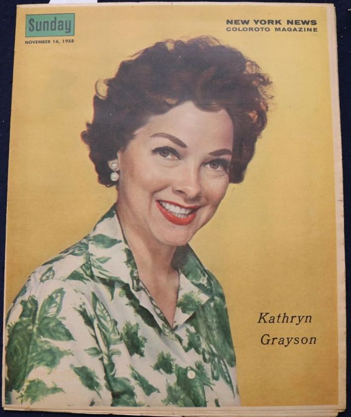 SUNDAY NEWS magazine side cover 16 November 1958