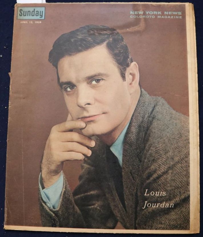 SUNDAY NEWS magazine side cover 12 April 1959