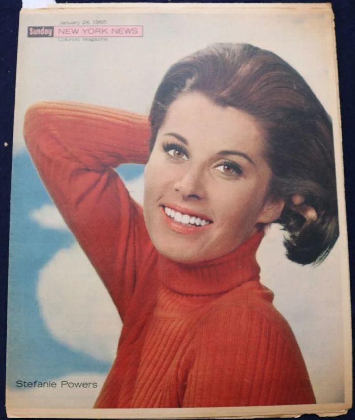 SUNDAY NEWS magazine side cover 24 January 1965