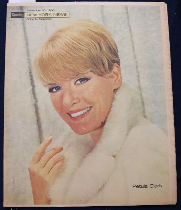 SUNDAY NEWS magazine side cover 20 November 1966