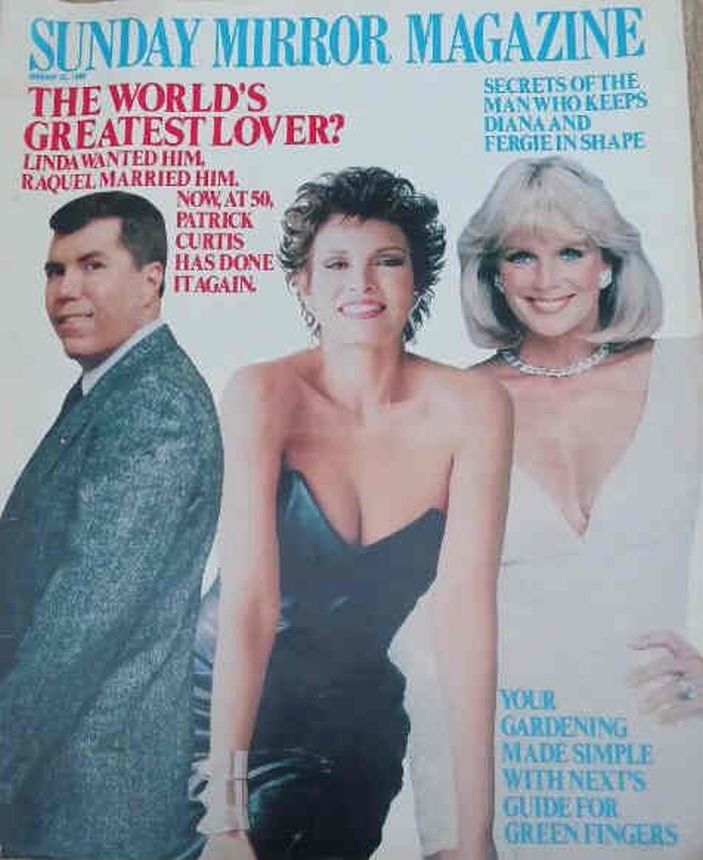 SUNDAY MIRROR MAGAZINE magazine side cover 22 January 1989