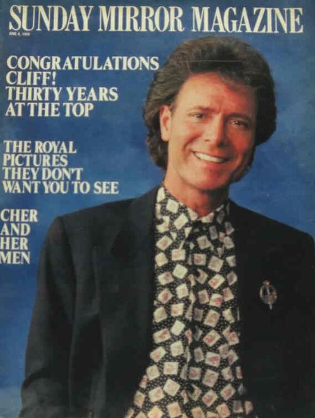 SUNDAY MIRROR MAGAZINE magazine side cover 4 June 1989