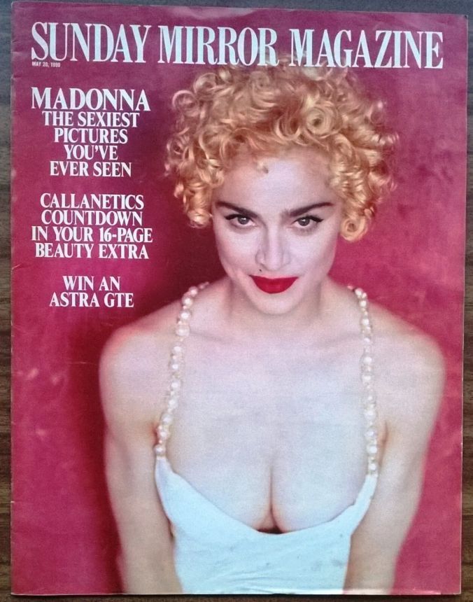 SUNDAY MIRROR MAGAZINE magazine side cover 20 May 1990